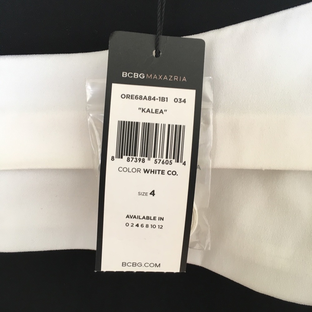 BRAND NEW BCBGMaxAzria Kalea Black/White Dress - Picture 5 of 8